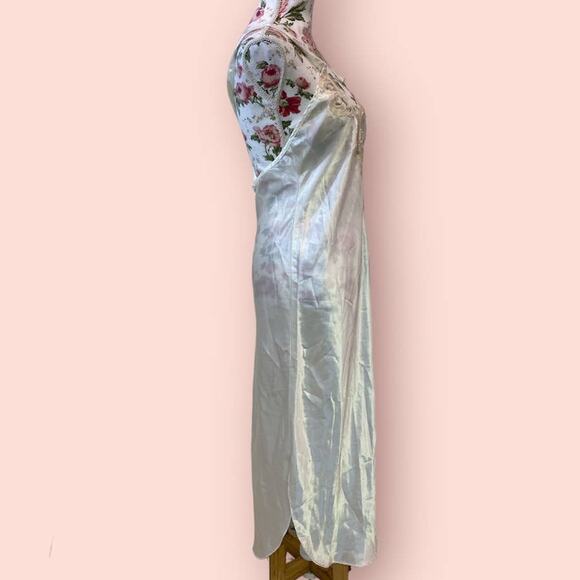 VTG -Indie Sleaze- Y2K Slip- Dress Grunge- Lace On Bust USA- Fairy Core Small - Picture 2 of 10